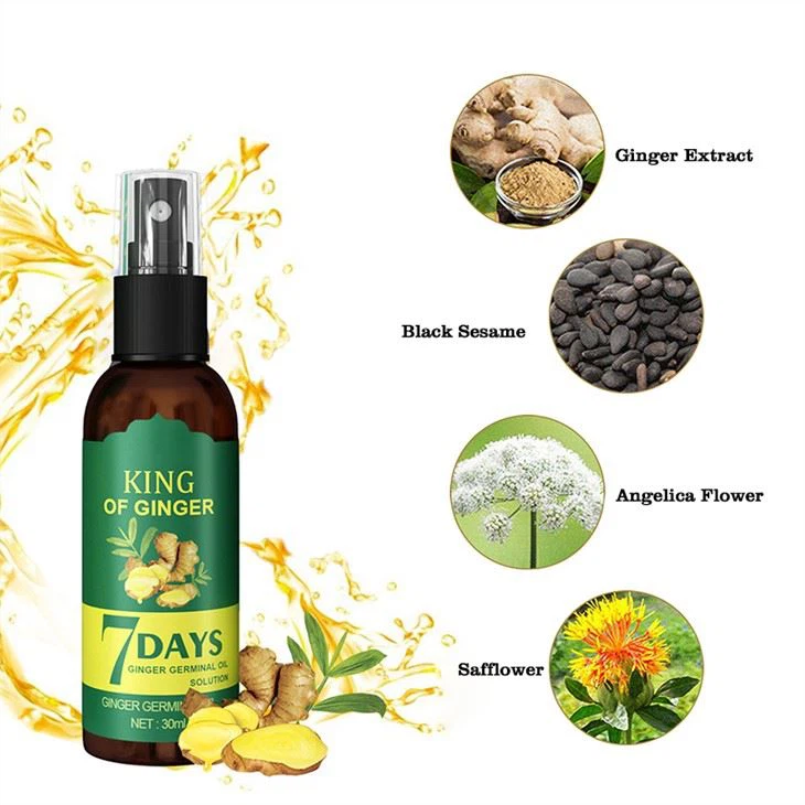 Herbal Ginger Hair Growth Care Oil Spray