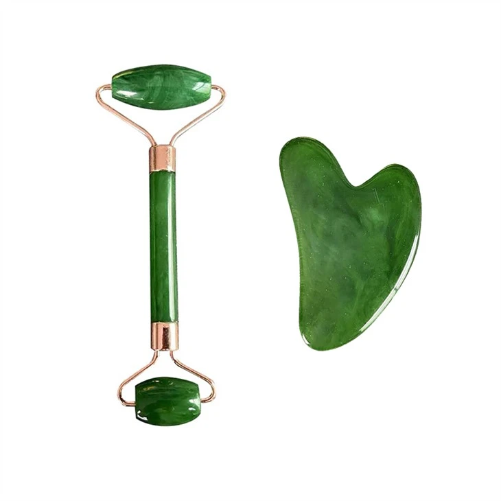 Jade Roller And Gua Sha Set