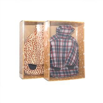 Noga toplejše vroče vode steklenica runo pokrov